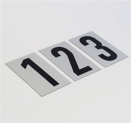 Sandleford 85mm White Self Adhesive House Number 3
