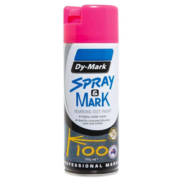 Dy-Mark 350g Fluoro Pink Spray & Mark Paint