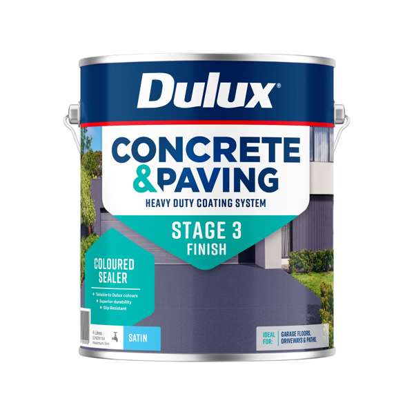 Dulux 4L Maximum Tint Satin Concrete & Paving Coloured Sealer
