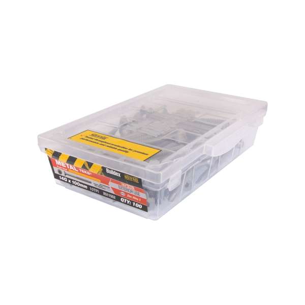 Buildex 14G x 100mm Zinc Alloy Bugle Batten Tek Screws - 100 Box