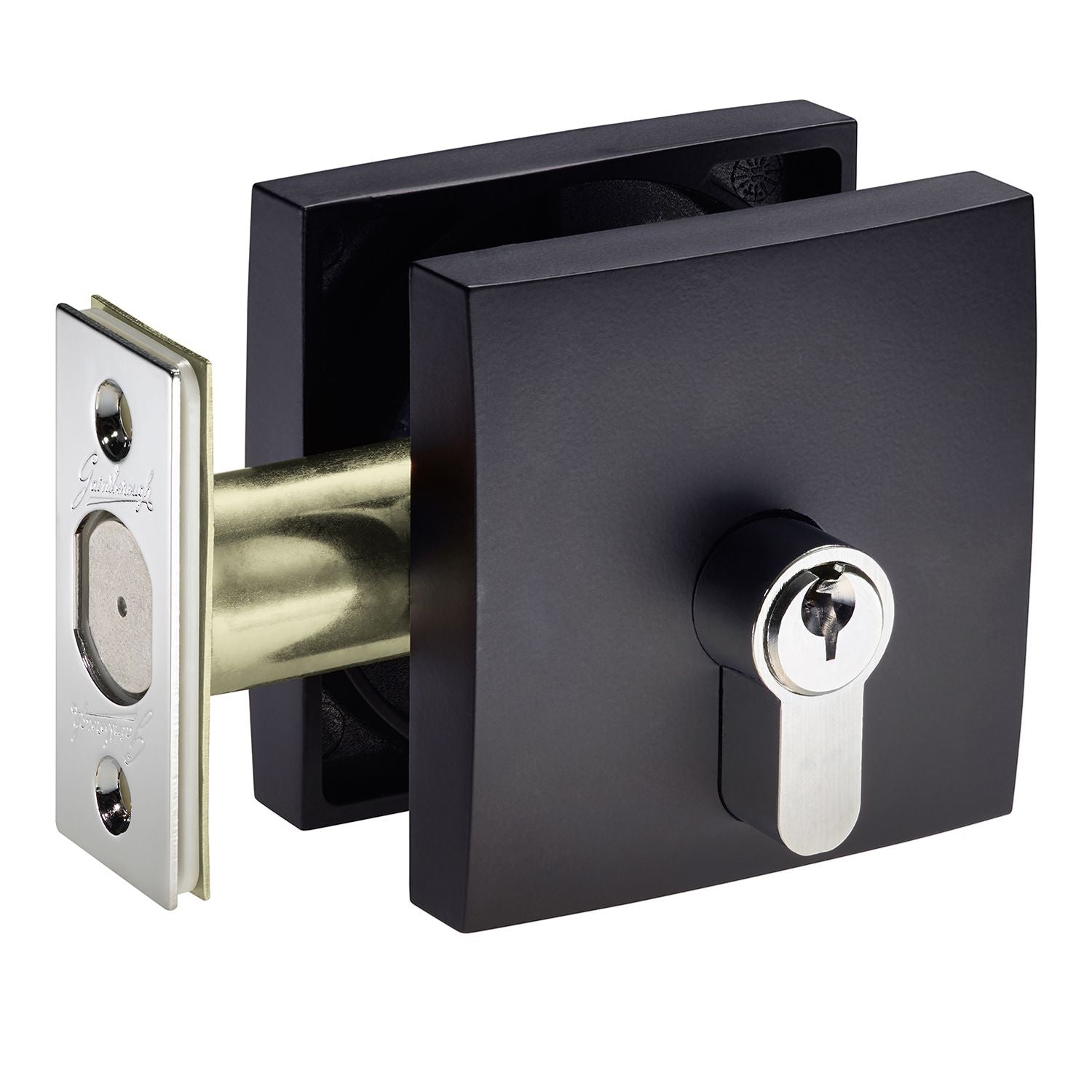 Gainsborough Double Cyl Smth Sq Deadbolt 20mm Throw BV #1851SMMBV