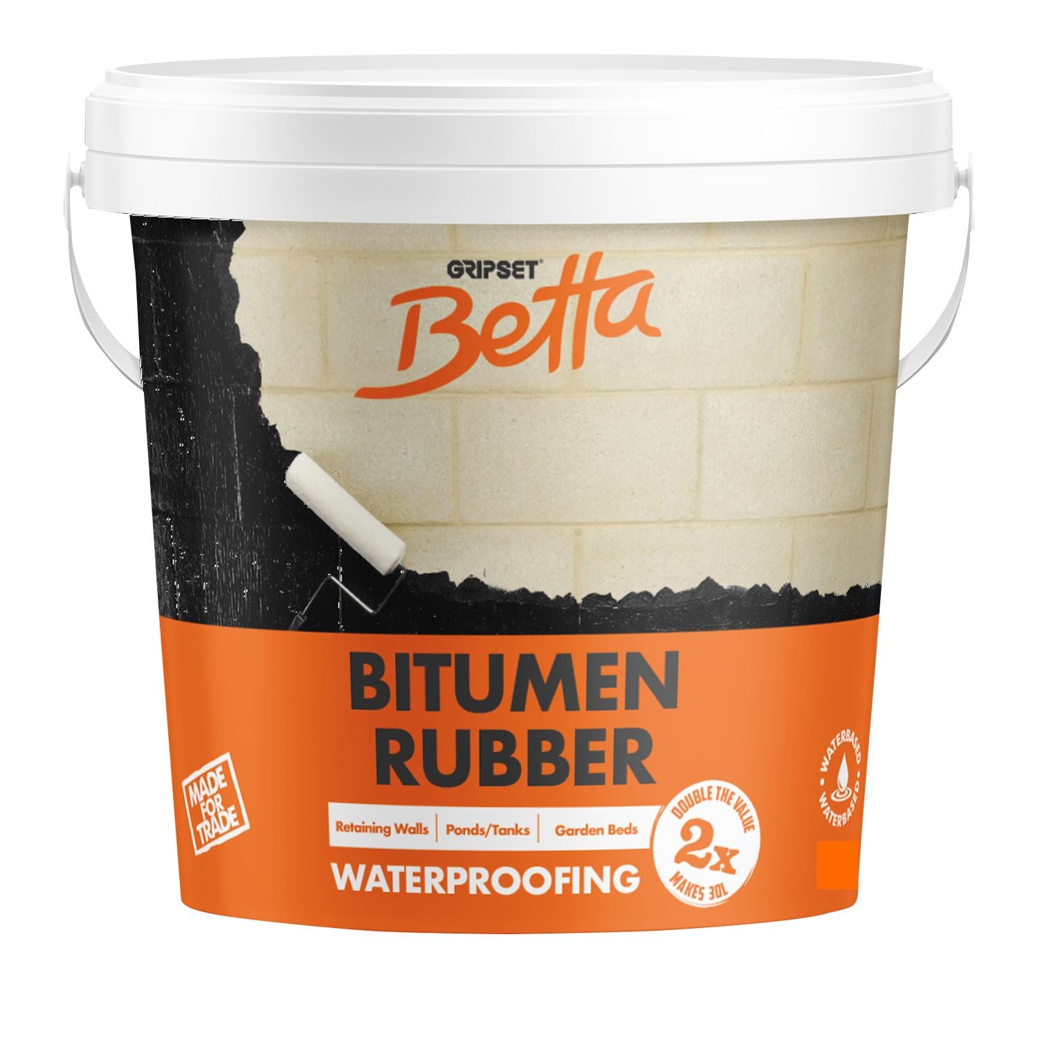 Gripset Betta Bitumen Rubber Waterproofing Membrane 4L