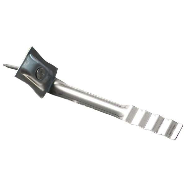 Brick Tie Face Fixing Galv Light Duty w/ Nails 150pk