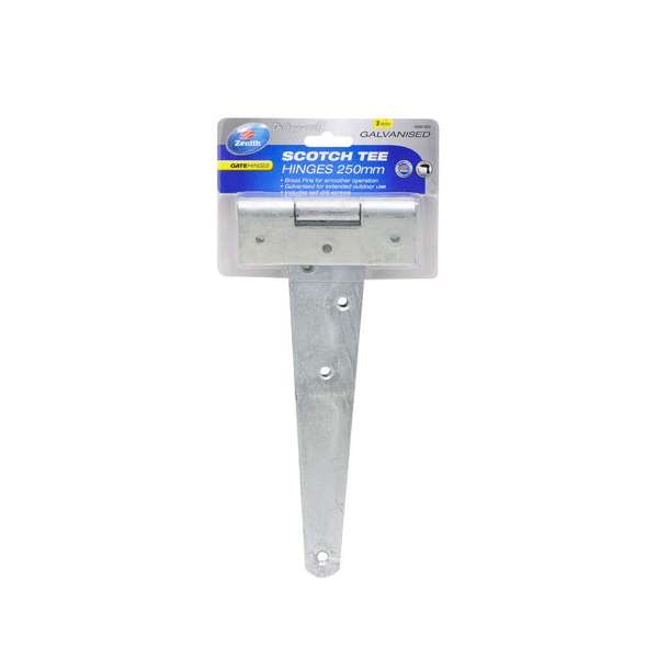 Zenith Tee Hinges 250mm (10") Heavy Duty (Scotch) Galv