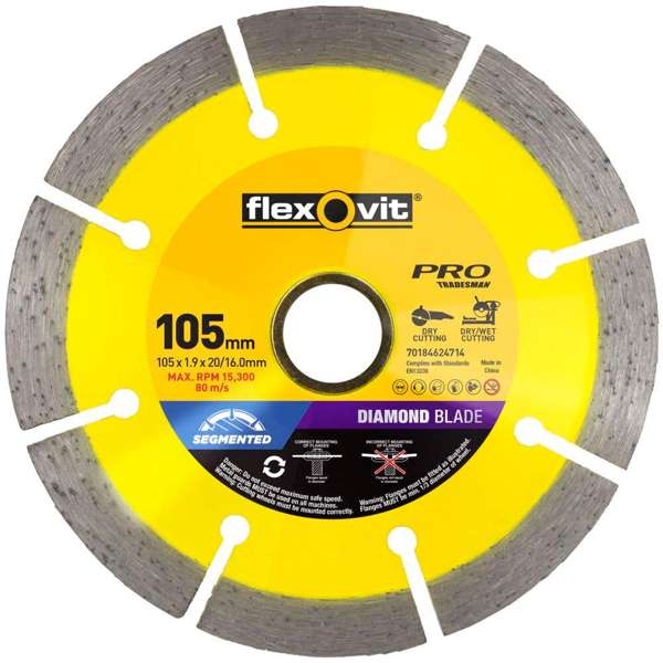 Flexovit Segmented Diamond Blade 105mm