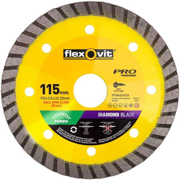 Flexovit Turbo Diamond Blade 115mm