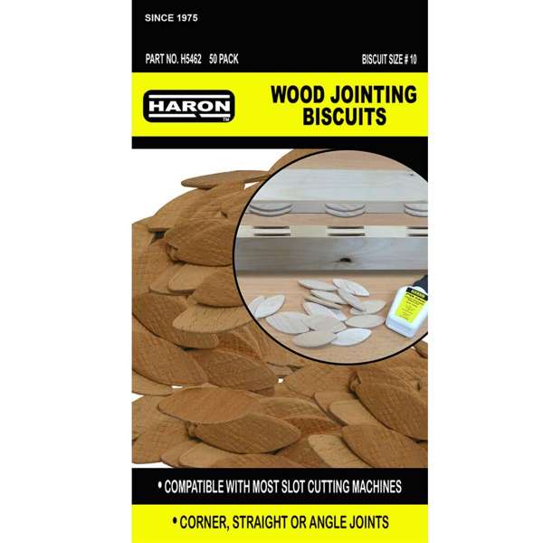 Haron Wood Jointing Biscuits No.10 — 50 Piece Pack