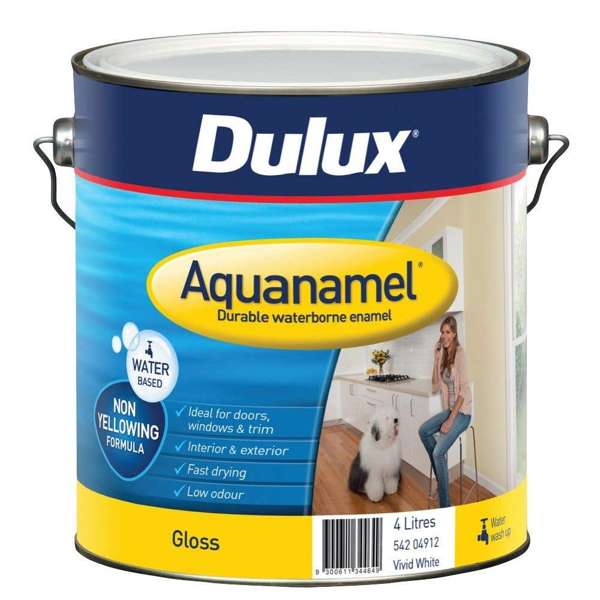 Dulux Aquanamel Gloss Vivid White 4L