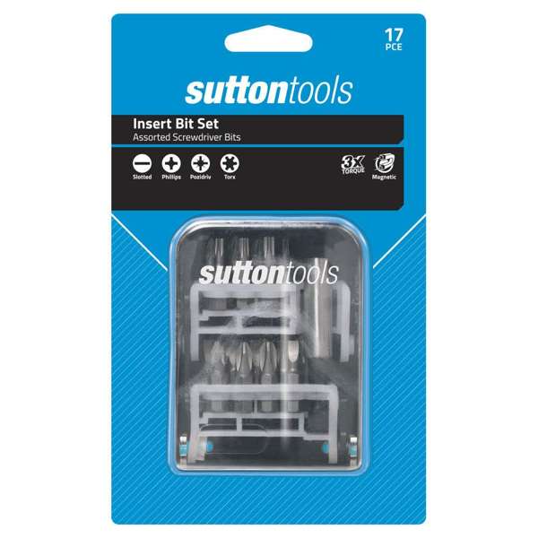 Sutton Tools Screwdriver Insert Bit Set 17 Piece