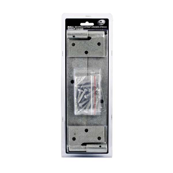 Zenith Ball Bearing Strap Hinge Right Hand Galvanised - 2 Pack