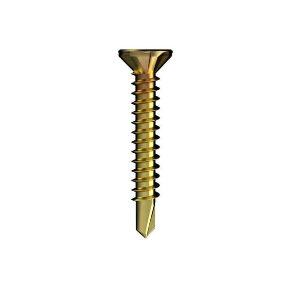 Bremick Screw Countersunk Rib Metal Zinc Plated 30mm - 50Pack