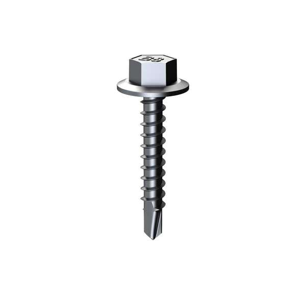 Bremick Screw Hex Metal 12g x 30 100 Pack