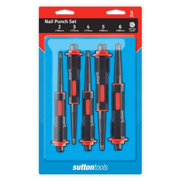 Sutton Tools Nail Punch Set - 5 Piece