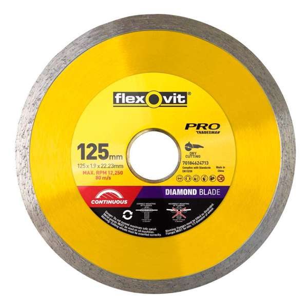 Flexovit Tile Diamond Blade 125mm