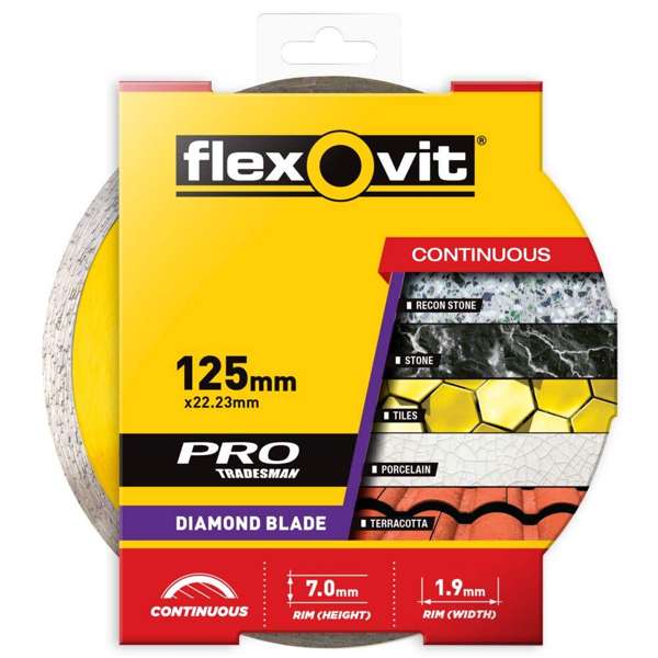 Flexovit Tile Diamond Blade 125mm