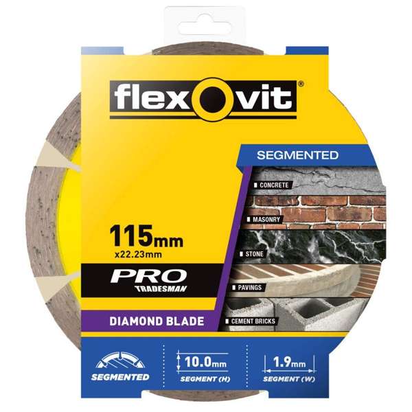 Flexovit Diamond Blade Tile/Brick 115mm