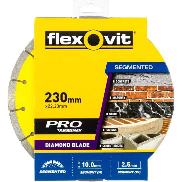Flexovit Diamond Blade Tile/Brick 230mm