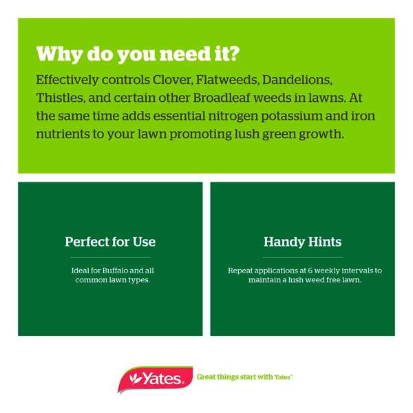 Yates BuffaloPro Weed 'n' Feed Granular Weed Killer 10kg