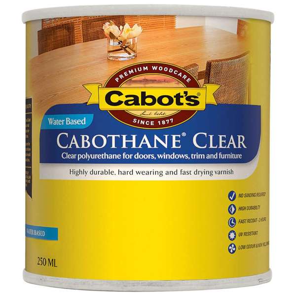 Cabot's Cabothane Clear Water Based Satin 250ml