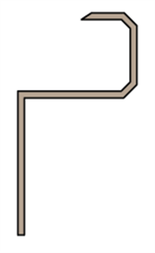 HardieDeck Slimline Edge Cap 3000mm #305846