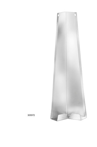 Linea Aluminium Corner Soaker 150mm