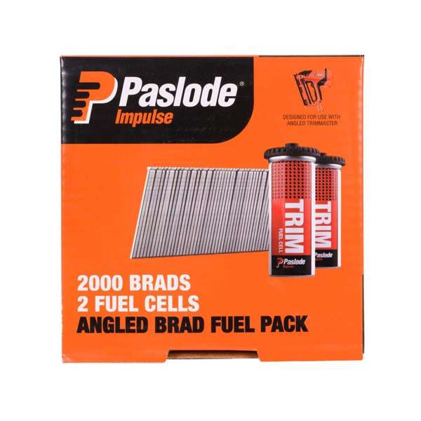 Paslode Impulse PNeumatic C Brads 32 x 1.6mm 20Deg - Box of 2000 Brads + 2 Fuel Cells