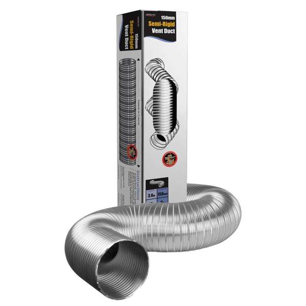 Deflecto Semi Rigid Aluminum Duct 150mm x 3m