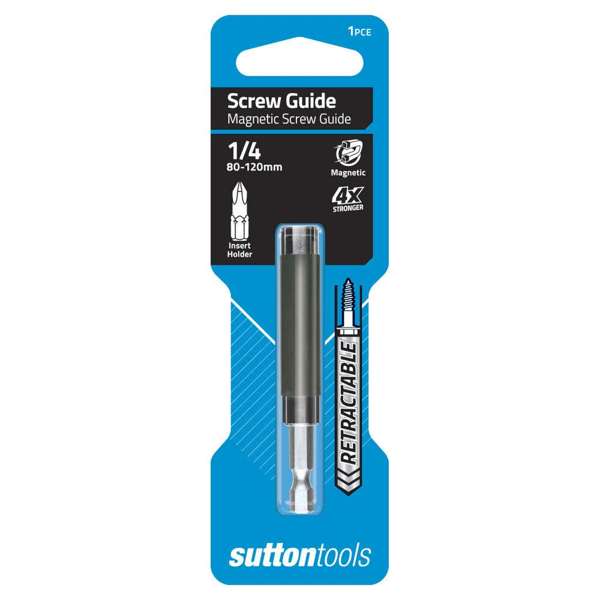 Sutton Tools Magnetic Screw Guide 1/4" x 80-120mm
