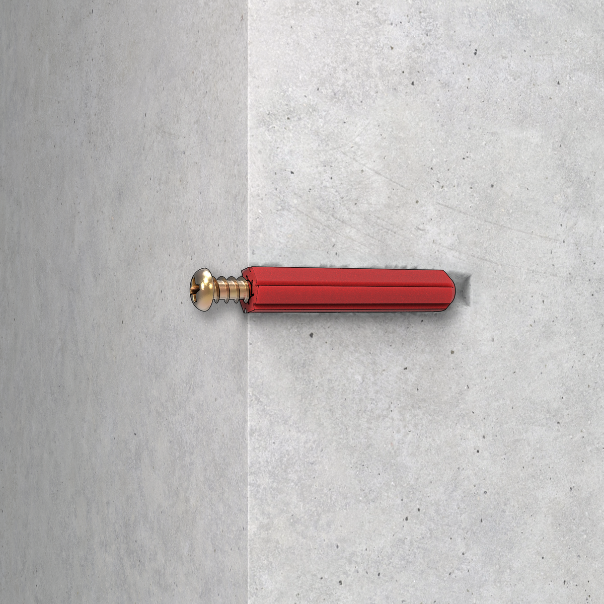 Ramset Wall Plug Red 6 x 25mm 100pk
