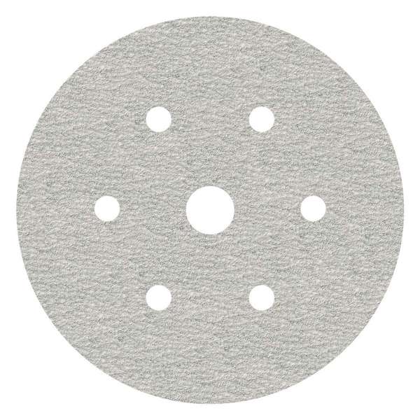 Norton Paint Sanding Discs Step 2 Fine Sanding P120 Grit 150mm 6 + 1 Holes x 180g - 5 Pack