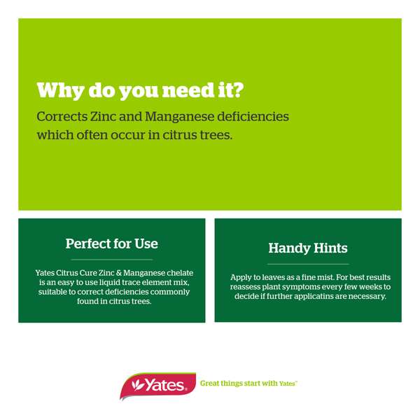 Yates Citrus Cure Zinc & Manganese Chelate Fertiliser 500ml