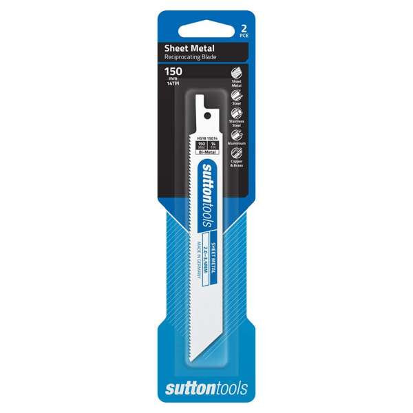 Sutton Tools Sheet Metal Reciprocating Blade - 2 Pack