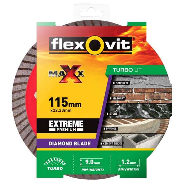 Flexovit Maxx Ultra Thin Diamond Blade 115mm