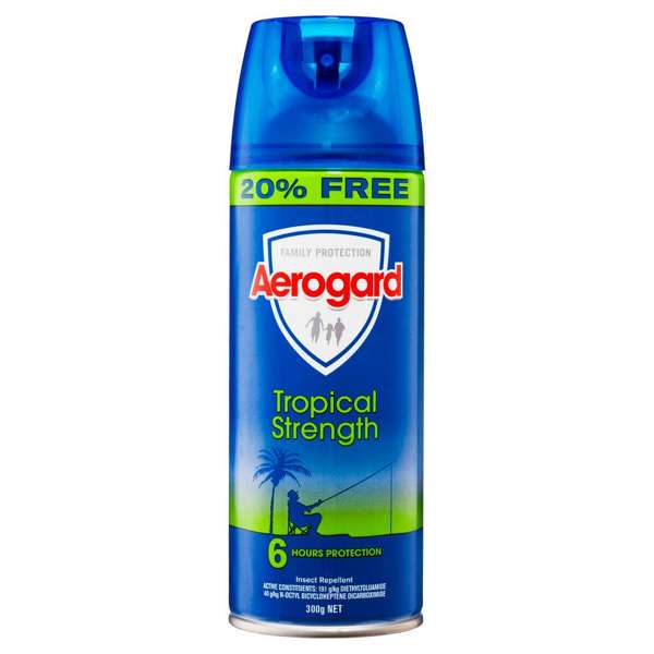 Aerogard Tropical Strength Insect Repellent Aerosol Spray 300g