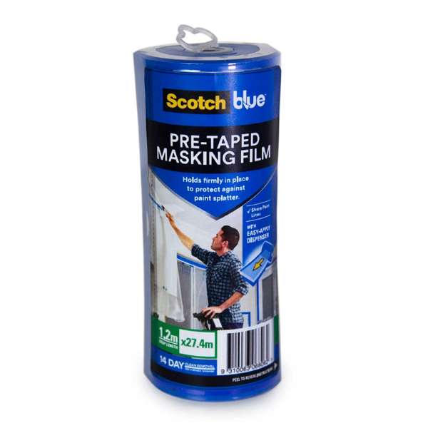 ScotchBlue Pre-Taped Masking Film 1.2 x 27.4m