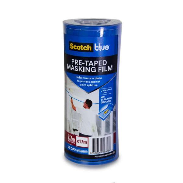 ScotchBlue Pretaped Masking Film 2.7m x 17m