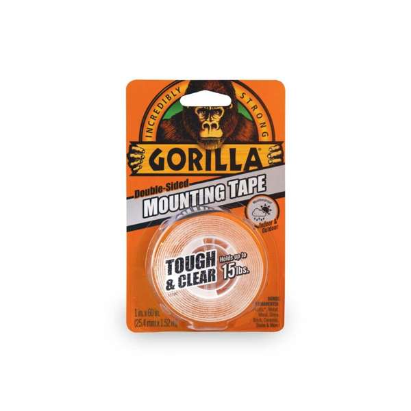 Gorilla Clear Mounting Tape 1.5m