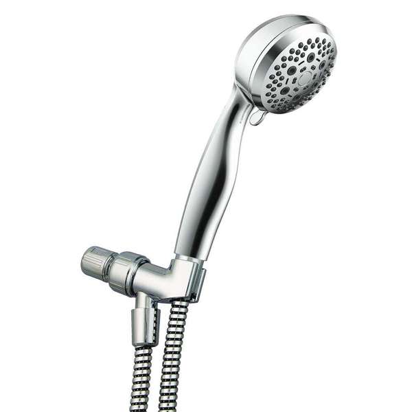 Interbath Rio 6-function 78 Nozzle Hand Shower Set Chrome Plated