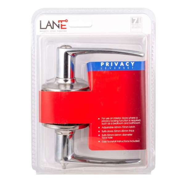 Lane Avalon Leverset Privacy Polished Chrome