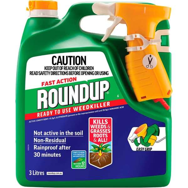 Roundup Fast Action Ready to Use Weedkiller 3L