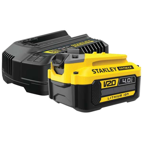 Stanley FatMax V20 18V 4.0Ah Battery & Charger Kit SFMCB14M1- x E