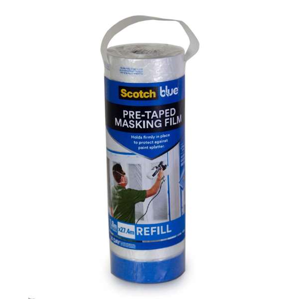 ScotchBlue Pre Taped Masking Film Refill 1.8 x 27.4m