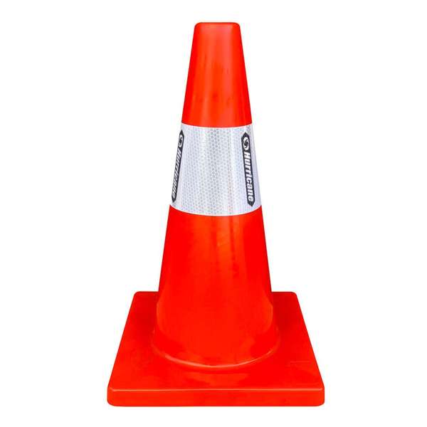 Hurricane Safety Traffic Cone with Reflective Tape