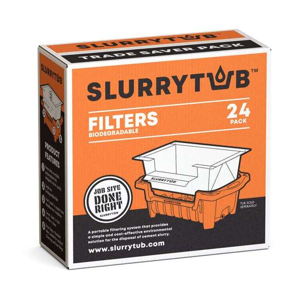 Slurrytub Biodegradable Filter - 24 Pack