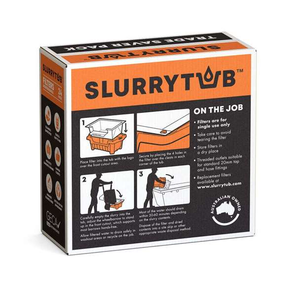 Slurrytub Biodegradable Filter - 24 Pack