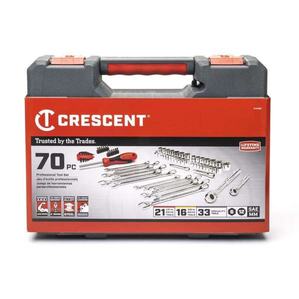 Crescent Tool Drive Set 1/4" & 3/8"- 70 Piece