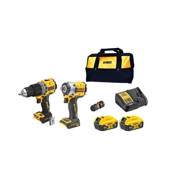 DeWalt 18V XR Brushless Compact Combo Kit 5.0Ah - 2 Piece DCZ294P2- x E