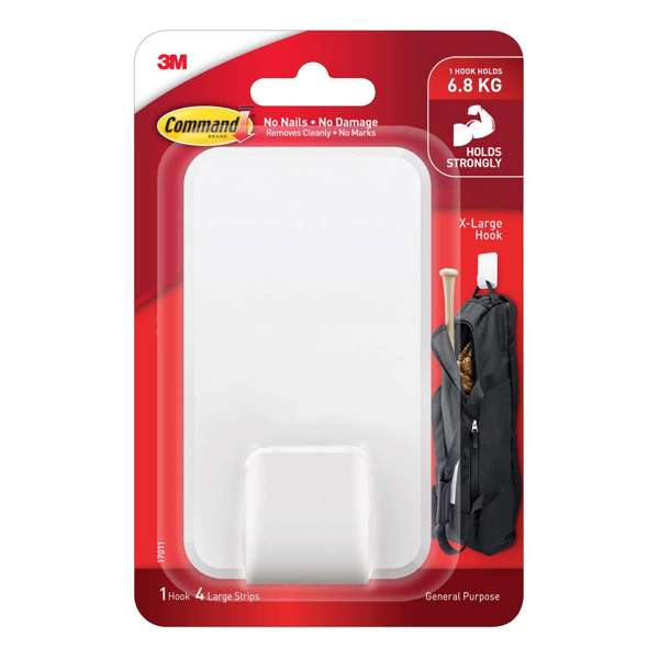 Command Mega Utility Hook White 6.8kg