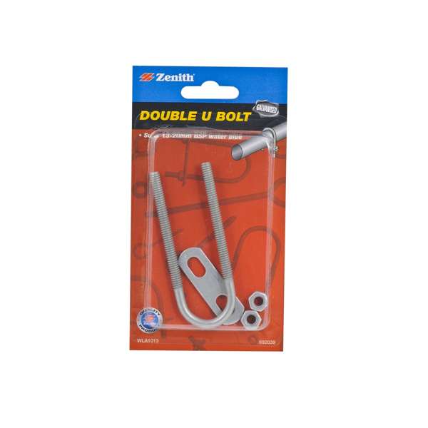 Zenith U Bolt Double 13-20mm Galv