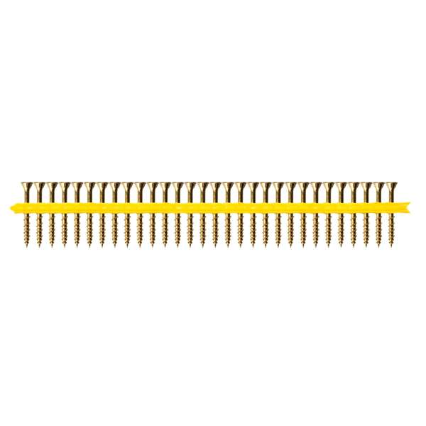Simpson Strong-Tie 10G x 50mm Yellow Zinc Quik Drive WSV Subflooring Collated Screws - 2000 Pack